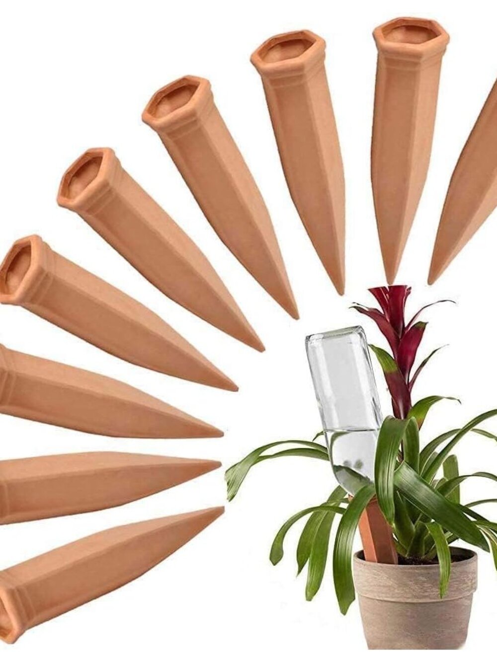 10 Pieces of Plant Watering Piles, Plant Watering Devices,Plant Water Seepage De